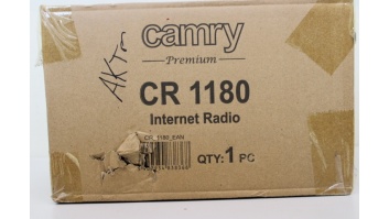 SALE OUT. Camry CR 1180 Internet radio, Black | CR 1180 | Internet radio | AUX in | Black | DAMAGED PACKAGING | Alarm function | CR 1180 | Internet radio | AUX in | Black | DAMAGED PACKAGING | Alarm function