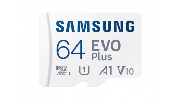 Samsung | MicroSD Card | EVO Plus | 64 GB | microSDXC Memory Card | Flash memory class U1, V10, A1