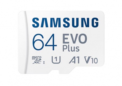 Samsung | MicroSD Card | EVO Plus | 64 GB | microSDXC Memory Card | Flash memory class U1, V10, A1