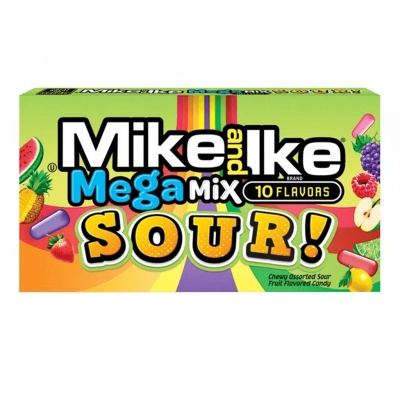 Košļājamās konfektes MIKE AND IKE (MEGA SOUR MIX), 141g