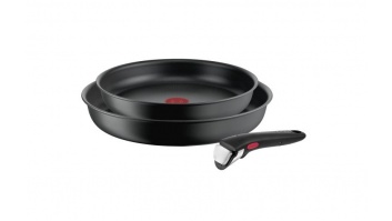 TEFAL Frypan set L7649253 Ingenio Ultimate Frying Diameter 24/28 cm Suitable for induction hob Removable handle Black