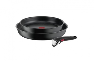 TEFAL Frypan set L7649253 Ingenio Ultimate Frying Diameter 24/28 cm Suitable for induction hob Removable handle Black