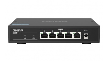 QNAP | 5 port 2.5Gbps Auto Negotiation (2.5G/1G/100M) | QSW-1105-5T | Unmanaged | Desktop | 1 Gbps (RJ-45) ports quantity 5 | SFP ports quantity | PoE ports quantity | PoE+ ports quantity | Power supply type | month(s)