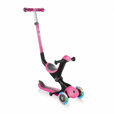 Globber Scooter Go Up Deluxe Lights Scooter Pink
