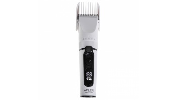 Adler | Hair Clipper with LCD Display | AD 2839 | Cordless | Number of length steps 6 | White/Black