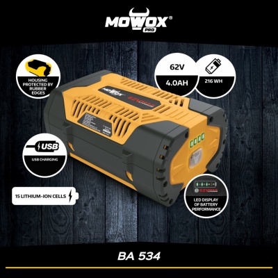 MoWox | 62V Max Lithium Battery, 4.0 Ah | BA 534