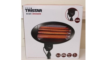 SALE OUT.  OUT. Tristar KA-5287 Patio Heater, Black Tristar Heater KA-5287 Patio heater 2000 W Number of power levels 3 Suitable for rooms up to 20 m² Black DAMAGED PACKAGING IPX4 | Heater | KA-5287 | Patio heater | 2000 W | Number of power levels 3 | Sui