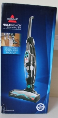 SALE OUT.  Bissell MultiReach Essential 18V Vacuum Cleaner Bissell Vacuum cleaner MultiReach Essential Cordless operating Handstick and Handheld - W 18 V Operating time (max) 30 min Black/Blue Warranty 24 month(s) Battery warranty 24 month(s) DAMAGED PACK
