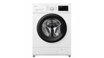 LG | Veļas mašīna | F2J3WSBWE | Energoefektivitātes klase E | Priekšējā iekraušana | Mazgāšanas jauda 6,5 ​​kg | 1200 RPM | Dziļums 44 cm | Platums 60 cm | LED | Tvaika funkcija | Tiešā piedziņa | Balts