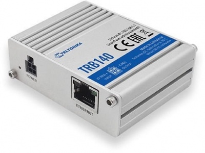 Teltonika TRB140 LTE Router: No WiFi, 4G, SIM, Enthernet port, Micro USB | LTE Router | TRB140 | No Wi-Fi | Mbit/s | 10/100/1000 Mbit/s | Ethernet LAN (RJ-45) ports 1 | Mesh Support No | MU-MiMO No | 2G/3G/4G | Antenna type 1 x SMA for LTE | 1 x Virtual n