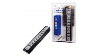 Logilink | USB 2.0 Hub-10 port whit power adapter