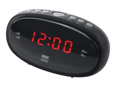 New-One | Clock-radio | CR100 | Alarm function | Black