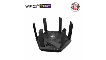 Wifi 6 802.11ax Tri-band Gigabit Gaming Router | RT-AXE7800 | 802.11ax | 574+4804+2402 Mbit/s | 10/100/1000 Mbit/s | Ethernet LAN (RJ-45) ports 4 | Mesh Support Yes | MU-MiMO Yes | No mobile broadband | Antenna type External