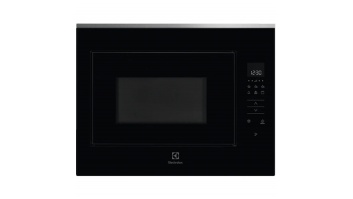 Electrolux iebūvējama mikroviļņu krāsns, 25.37 l, Melna/nerūsējoša tērauda