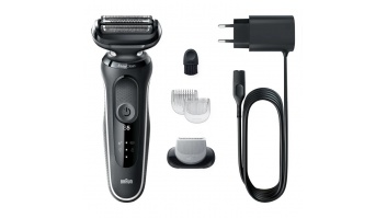 Braun Shaver 51-W1600s Operating time (max) 50 min Wet & Dry Black/White