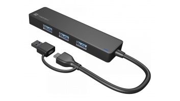 Natec USB 3.0 HUB, Mayfly, 4-Port, Black | Natec | USB 3.0 HUB, Mayfly, 4-Port | Moth NHU-1342 | Black | 0.15 m