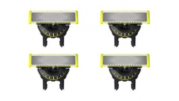 Philips | Replaceable Blade (4 pcs) | OneBlade QP440/50 | Black/Green