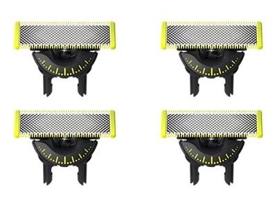 Philips | Replaceable Blade (4 pcs) | OneBlade QP440/50 | Black/Green