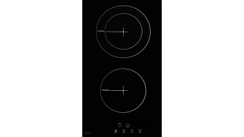 Simfer | Hob | H3.020.DEBSP | Vitroceramic | Number of burners/cooking zones 2 | Touch | Black