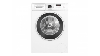 Bosch veļas mašīna | WGE0240ASN | Energoefektivitātes klase A | Priekšējā iekraušana | Mazgāšanas jauda 7 kg | 1400 RPM | Dziļums 59 cm | Platums 60 cm | Displejs | LED | Tiešā piedziņa | Balts