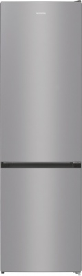 Gorenje NRK6202ES4 Ledusskapis, E, Brīvi stāvošs, Kombinēts, Augstums 200 cm, Tīkla ledusskapis 235 L, Tīkla saldētava 96 L, Pelēks