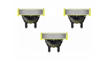 Philips | Replaceable blade (3 pcs) | QP430/50 OneBlade | Black/Green