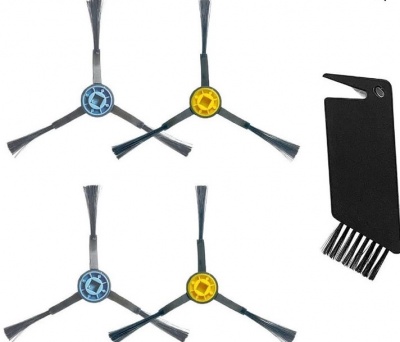 Midea Spare Parts Kit: Side Brush×4pcs, Cleaning Brush×1pc for I5C White Midea