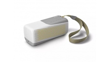 Izpārdošana! PHILIPS Bluetooth skaļrunis ar iebūvētu mikrofonu, D45mm, balts