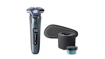 Akcija! PHILIPS Shaver series 7000, Wet& Dry skuveklis (lādējams), zils