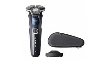 Akcija! PHILIPS Shaver Series 5000, Wet& Dry skuveklis (lādējams), zils