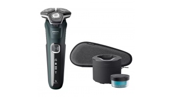 Akcija! PHILIPS series 5000 Elektriskais skuveklis, Wet & Dry, tumši zaļa