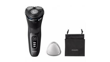 Akcija! Philips Shaver Series 3000, Wet& Dry skuveklis (lādējams), melns