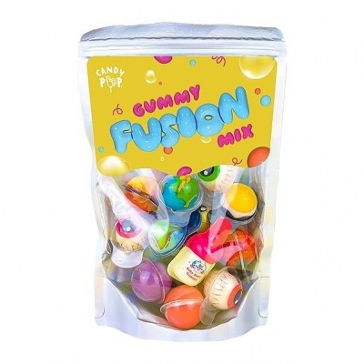 Želejas konfektes ar pildījumu GUMMY FUSION MIX, 150g