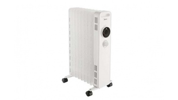 Midea NY2009-22M Oil Radiator Heater, 9 fin, White