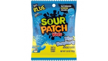 Želejas konfektes SOUR PATCH KIDS (BLUE RASPBERRY), 102g