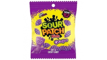 Želejas konfektes SOUR PATCH KIDS (GRAPE), 102g