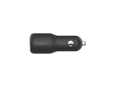 BELKIN BOOST CHARGE  42w - 30w USB-C PD PPS + 12w USB-A Car Charger, Black | Belkin