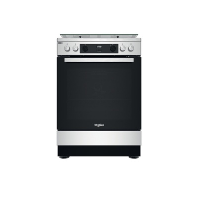 Whirlpool Cooker | WS68G8CHX/E/1 | Hob type Gas | Oven type  Electric | Stainless Steel | Width 60 cm | Digital | Depth 60 cm | 78 L
