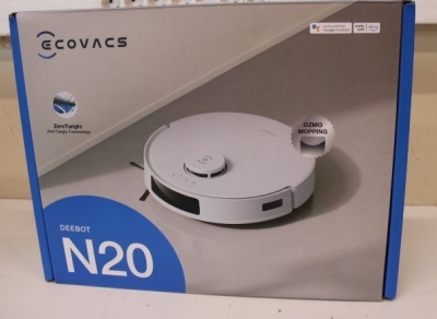 SALE OUT. Ecovacs DEEBOT N20 Floor Cleaning Robot with precise mapping and navigation technology (TrueMapping 2.0), OZMO mopping system, Whi | Ecovacs | Floor Cleaning Robot | DEEBOT N20 | Wet&Dry | Operating time (max) 300 min | 5200 mAh | Dust capacity 