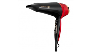 Remington Thermacare PRO 2400 Hair Dryer | D5755 | 2400 W | Number of temperature settings 3 | Ionic function | Diffuser nozzle | Black/Red
