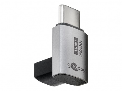 Goobay 74444 USB-C Adapter Vertical 90° Short, USB4 | Goobay
