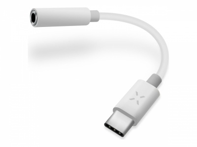 FIXED Link AdapterUSB-C/3.5mm jack, White