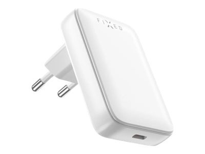 FIXED Slim USB-C Travel Charger, GaN, PD support, 30W, White