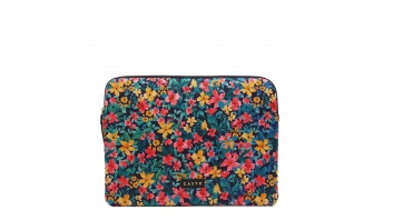 Casyx | SLVS-000023 | Casyx for MacBook | Fits up to size 13 ”/14 " | Sleeve | Canvas Flowers Dark | Waterproof