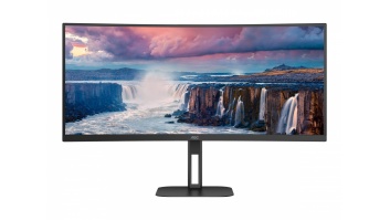 AOC | Curved Monitor | CU34V5C/BK | 34 " | VA | WQHD | 21:9 | 100 Hz | 4 ms | 3440 x 1440 | 300 cd/m² | HDMI ports quantity 1