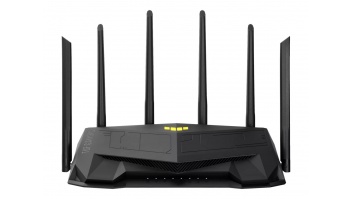 Wireless Wifi 6 Dual Band Gaming Router | TUF-AX6000 | 802.11ax | 1148+4804 Mbit/s | 10/100/1000 Mbit/s | Ethernet LAN (RJ-45) ports 5 | Mesh Support Yes | MU-MiMO Yes | No mobile broadband | Antenna type External