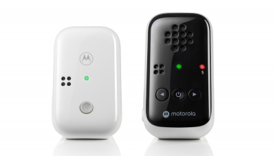 Motorola | Audio Baby Monitor | PIP10 | DECT Wireless Technology; High sensitivity microphone and crystal clear sound; Low Battery Alert; Mute/sound detection alert; Portable parent unit | White