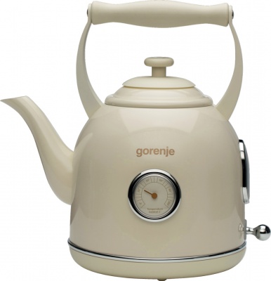 Gorenje | Kettle | K17CLIN | Electric | 2000 W | 1.7 L | Plastic/Metal | 360° rotational base | Ivory