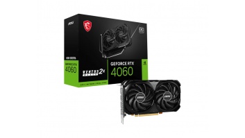 MSI | GeForce RTX 4060 VENTUS 2X BLACK 8G OC | NVIDIA | 8 GB | GeForce RTX 4060 | GDDR6 | HDMI ports quantity 1 | PCI Express Gen 4 | Memory clock speed 17000 MHz