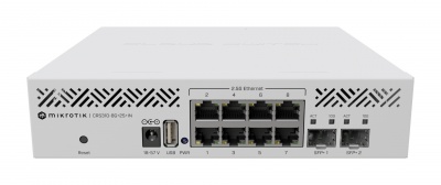 MikroTik | Cloud Router Switch | CRS310-8G+2S+IN | Rackmountable | Gigabit Ethernet (copper) ports quantity 8 | SFP+ ports quantity 2